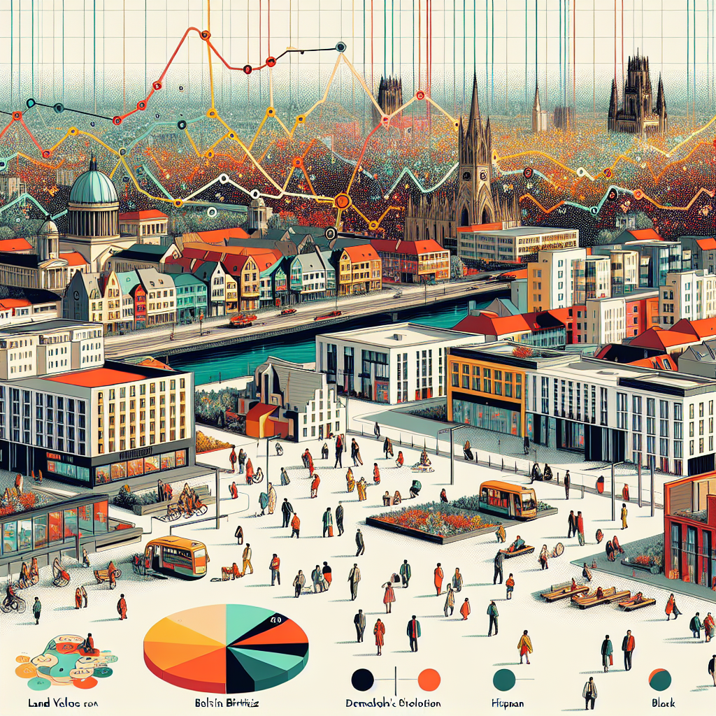 Demografische Entwicklung und Bodenrichtwert in Berlin Britz.